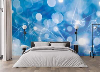 abstract background with lines for technology , science background Wall mural