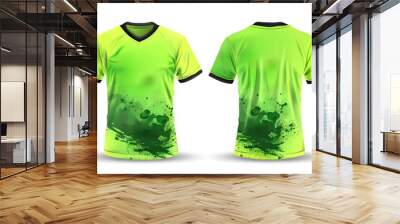 sport t shirts on a white background Wall mural