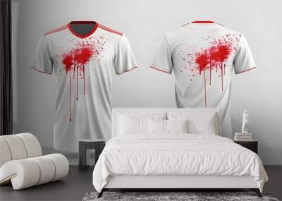 t shirt design on white background Wall mural