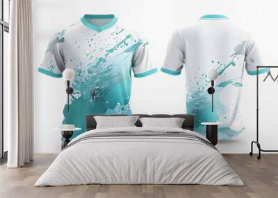 t shirt design on white background Wall mural