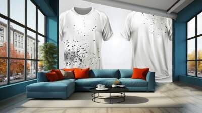 t shirt design on white background Wall mural