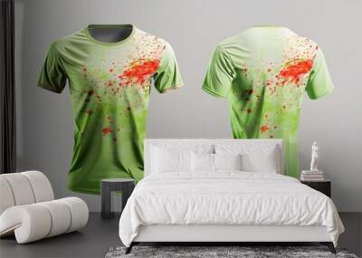 t shirt isolated on white background Wall mural