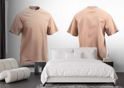 t shirt isolated on white Wall mural