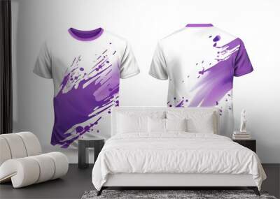 t shirts on white background Wall mural