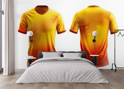 t shirts on white background Wall mural