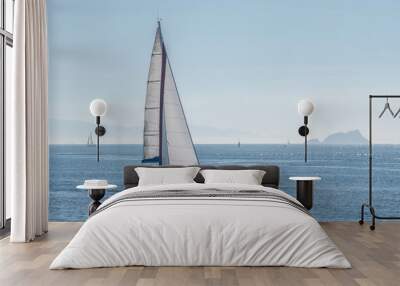 sailboat on the sea Wall mural