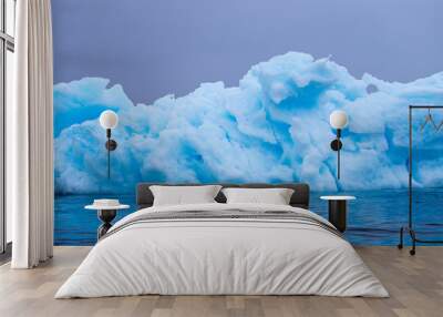 Iceberg floating in Atlantic Ocean Antarctic Peninsular Wall mural