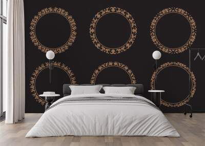 Abstract circle ornamental collection Wall mural