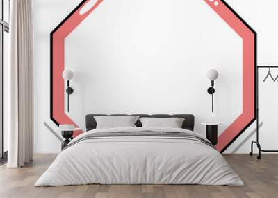 cute octagon frame Wall mural