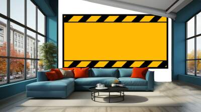 danger warning sign Wall mural