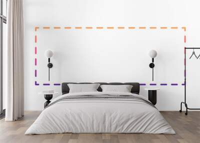 dotted geometric frame
 Wall mural