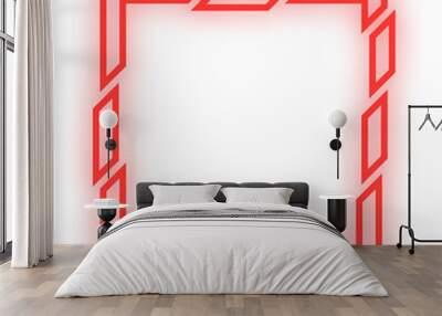 neon dynamic square frame
 Wall mural