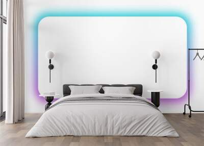 neon shadow rectangle background Wall mural