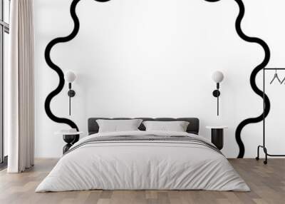 round wavy frame
 Wall mural