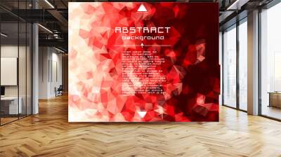 abstract low poly triangles background. futuristic pattern. geometric polygonal design. stretching f Wall mural