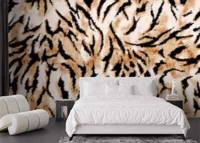 Seamless tiger and zebra texture Wall mural