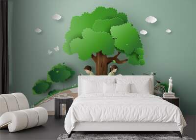 Eco and environment concept Wall mural