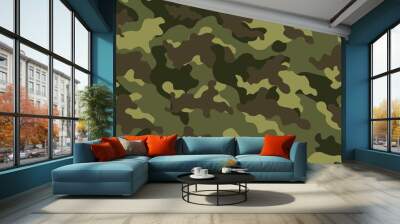 camouflage seamless pattern Wall mural