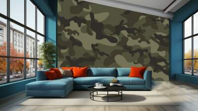 military camouflage pattern Wall mural