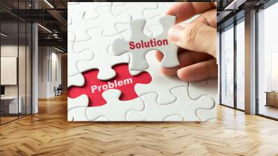 Solution for problem for business metaphor Wall mural