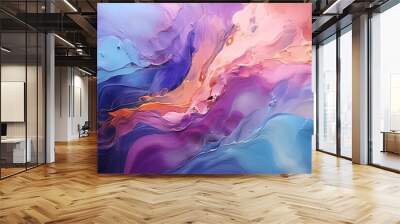 Abstract acrylic paint ink texture background Wall mural