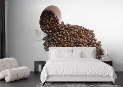 coffee bean isolate on white background Wall mural