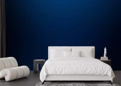 Dark blue gradient abstract background. Wall mural