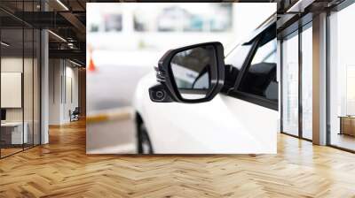 side mirror camera close up Wall mural