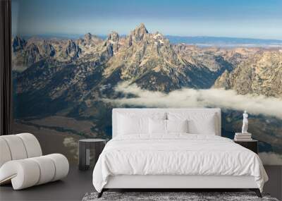 aerial view of Grand Teton National Park, Wyoming, USA Wall mural