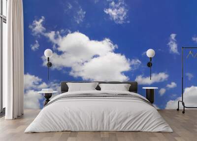 blue sky with clouds Wall mural