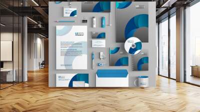 Stationery template design Wall mural