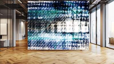 Abstract Futuristic Cyberspace Wall mural