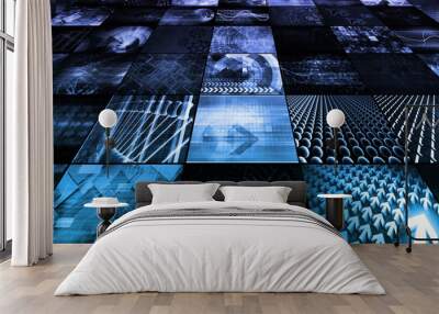 digital multimedia Wall mural