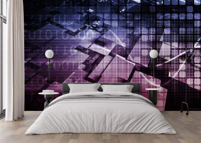 Digital Multimedia Wall mural