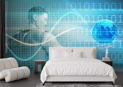 Evolving Technology Evolution Wall mural