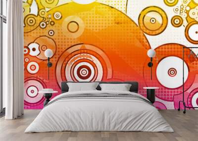 Fun Abstract Background Wall mural