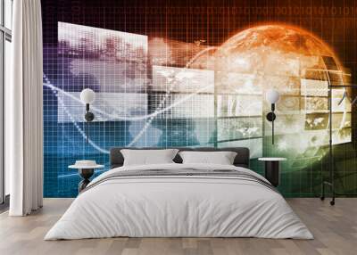 internet concept Wall mural