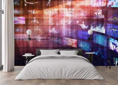 Multimedia Background Wall mural