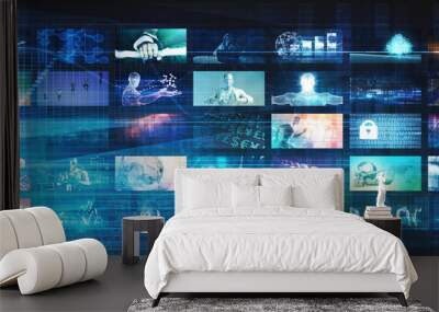 Video on Demand Wall mural