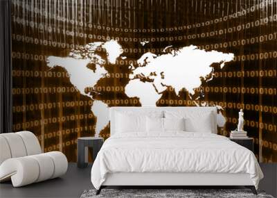 Worldwide Network Wall mural