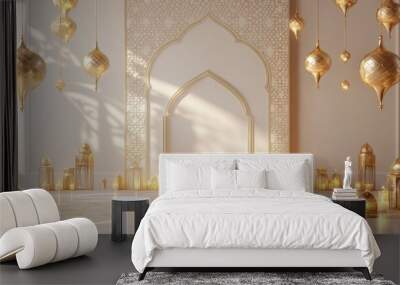 Golden Ramadan Interior Design Wall mural