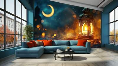 Illuminated Ramadan Lantern Wall mural