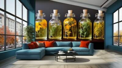 Essential oils, spa liquids, natural flavours  Wall mural