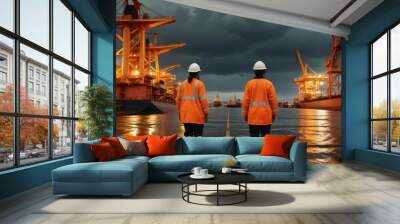 Oil gas industry Wall mural