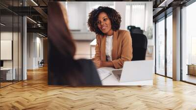 Two businesswoman having a meeting Wall mural