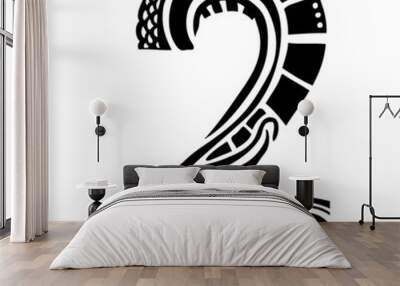 number ornament - 2 - Wall mural