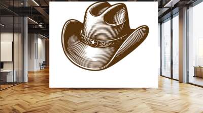 cowboy hat Wall mural