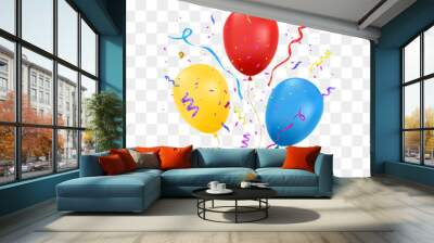 Balloons isolated. Vector illustration. Wall mural