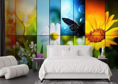  Alternative Energy Ecology. Concept image for marketing or advertising purposes. Wall mural