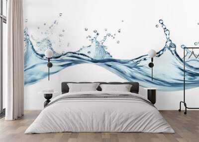 Water splash, Transparent background or PNG file Wall mural